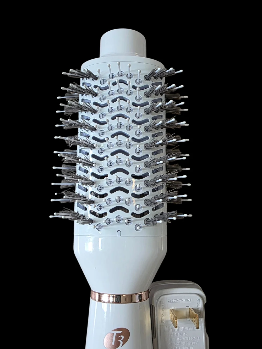 T3 AireBrush One-Step Hair Dryer Blowout Brush White Rose Gold New No Box